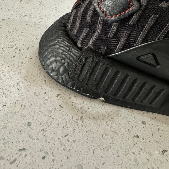 Adidas NMD XR1 PK Men’s Size 7.5 Triple Black Running Shoes Sneakers BA7214 - Picture 6 of 8